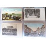 Postcard album Edwardian onwards including British Legion poppy factory, Olton Convent, Warwick,