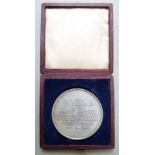 Victorian cased commemorative medal / medallion for the opening of Exhibition of Art Treasures of