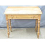 A pine washstand, W90 x D45 x H71cm