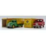 Two Dinky Toys diecast model vehicles Mersey Tunnel Police Van 255 and Farm Produce Wagon 343,