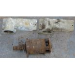 Austin Seven rear facing starter motor and two aluminium housings