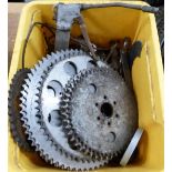 Motorbike parts including sprockets and gears