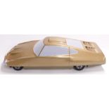 A large scratch built model of Ed Straker's car from the TV series UFO, length 72cm