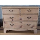 A pine chest of two over two drawers, W94 x D47 x H74cm