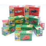 Fourteen Vanguards 1:43 scale limited edition diecast model vehicles comprising seven convertible