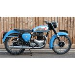 1960 BSA A10 650cc twin cylinder motorbike, registration number 4708 RF, odometer records 41237