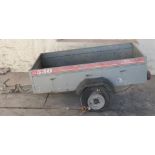 Caddy 530 galvanised metal single axle car trailer, load area L 150cm W 85cm