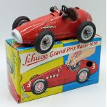 Schuco Grand Prix Racer with red body, silver hubs and racing number 2, 1070, in original box with