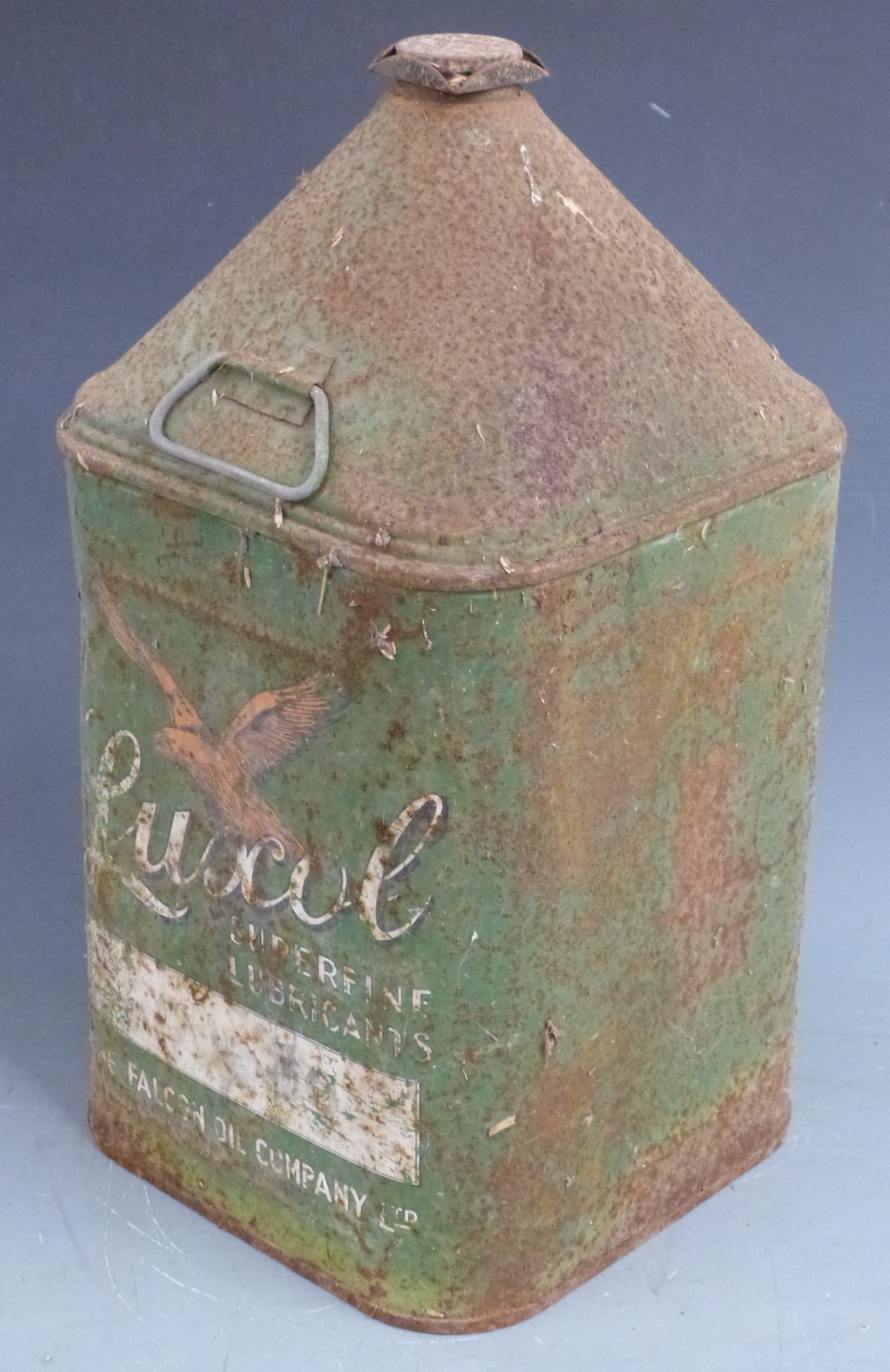 Luxol oil can and a similar conical topped can, height of tallest 56cm - Image 2 of 3