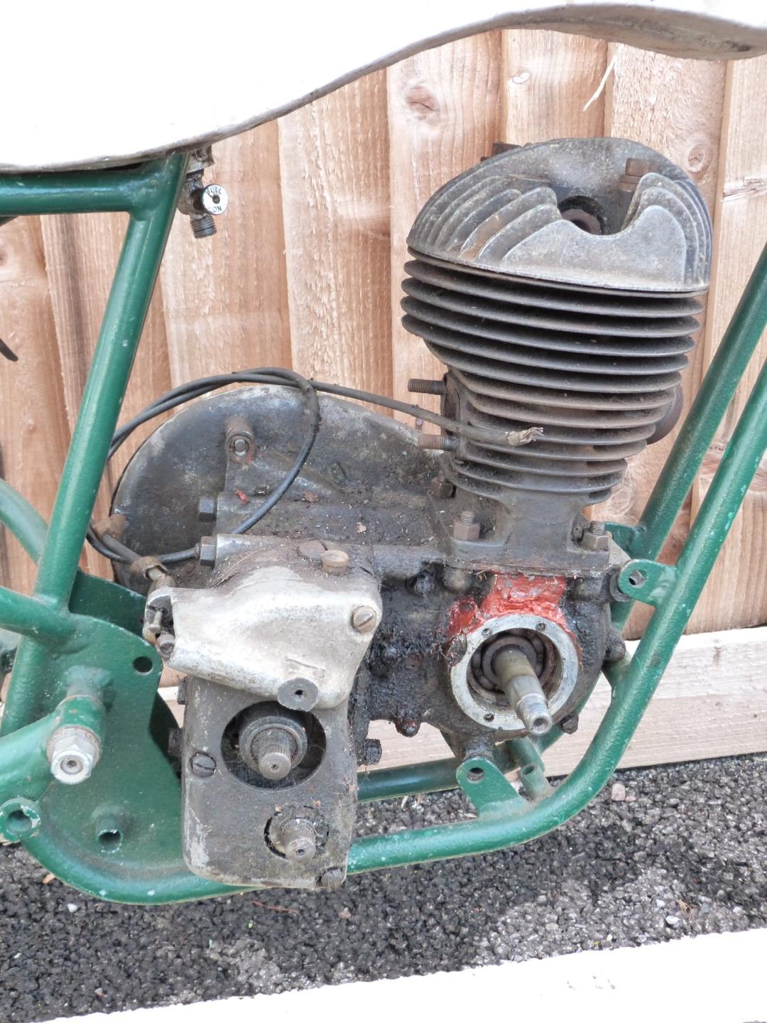 Classic trials bike, possibly Sprite, with Villiers two stroke single cylinder engine, no frame - Image 4 of 6