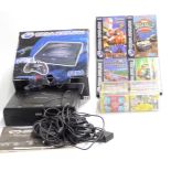 Sega Saturn video games console and four games including Sega Rally, Daytona USA etc together with