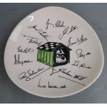 Ceramic dish made specially for The Dog House Club by Stavangerflint of Norway featuring the