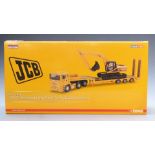 Corgi JCB 1:50 scale limited edition diecast model Man TGA Nooteboom Low Loader With JCB Backhoe