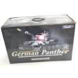 Heng Long Super Quality Series radio control 1:16 scale Battle Tank German Panther, in original box.