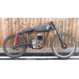 Francis Barnett Falcon model 58 Villiers single cylinder two stroke motorbike, currently