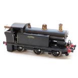 0 gauge live steam 0-6-0 model railway locomotive.