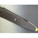 Single propeller blade dated 1993 to base, with Dowty label to blade, length 170cm, by repute ex