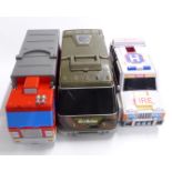 Three Micro Machines vehicle playsets, firetruck, military vehicle and Grand Prix Racing