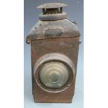 Adlake LMS railway lamp, height 48cm, the vendor restored and lived in Nailsworth railway station