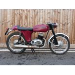 1966 Cotton Y5 Continental Villiers twin cylinder two stroke motorbike, registration number VAM 59D,