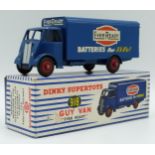 Dinky Supertoys diecast model Guy Van with blue cab, chassis and body, red hubs and 'Ever Ready