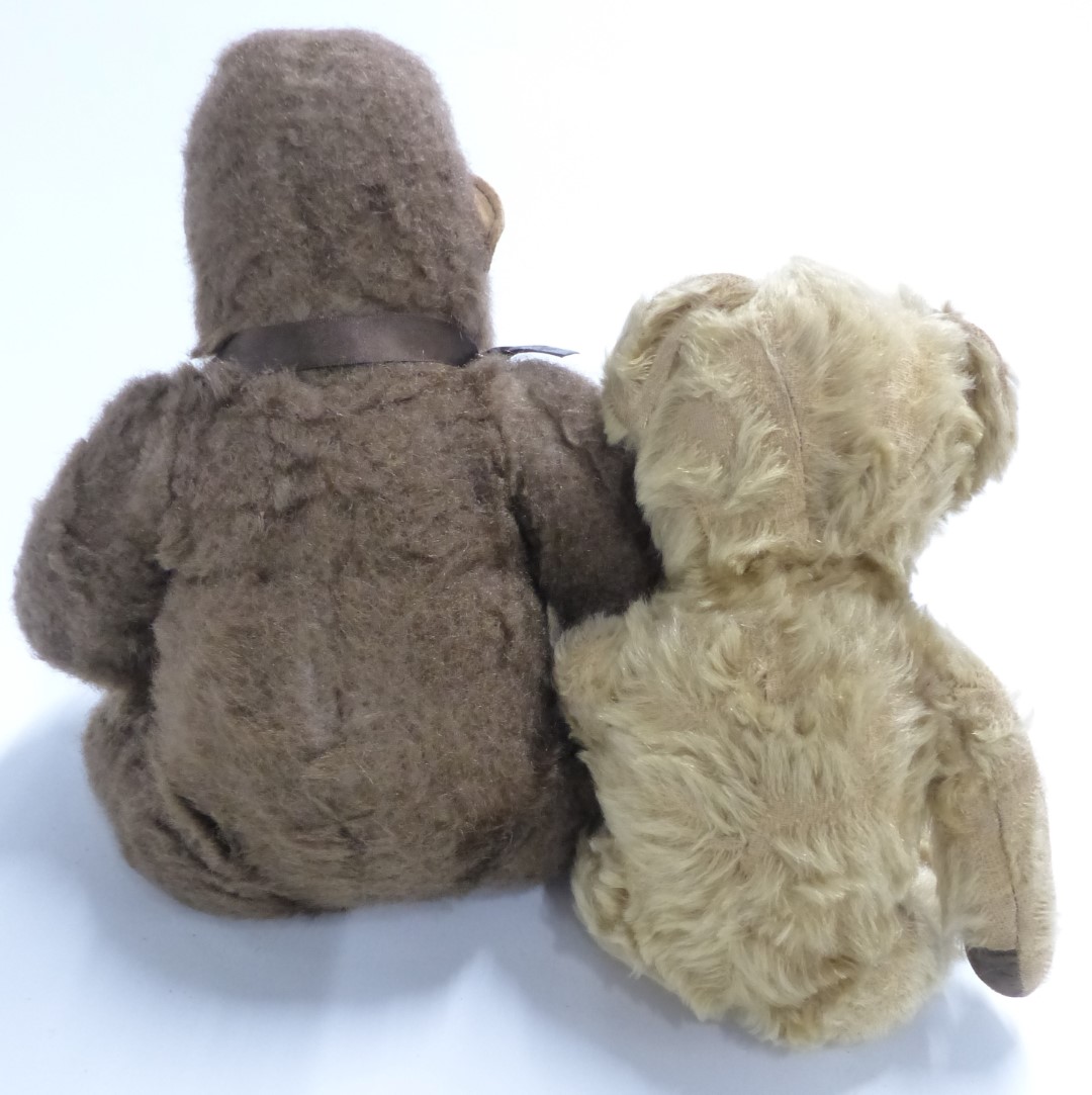 Merrythought for Harrods monkey Teddy bear and a Chad Valley mohair Teddy bear, largest 42cm tall. - Image 5 of 5