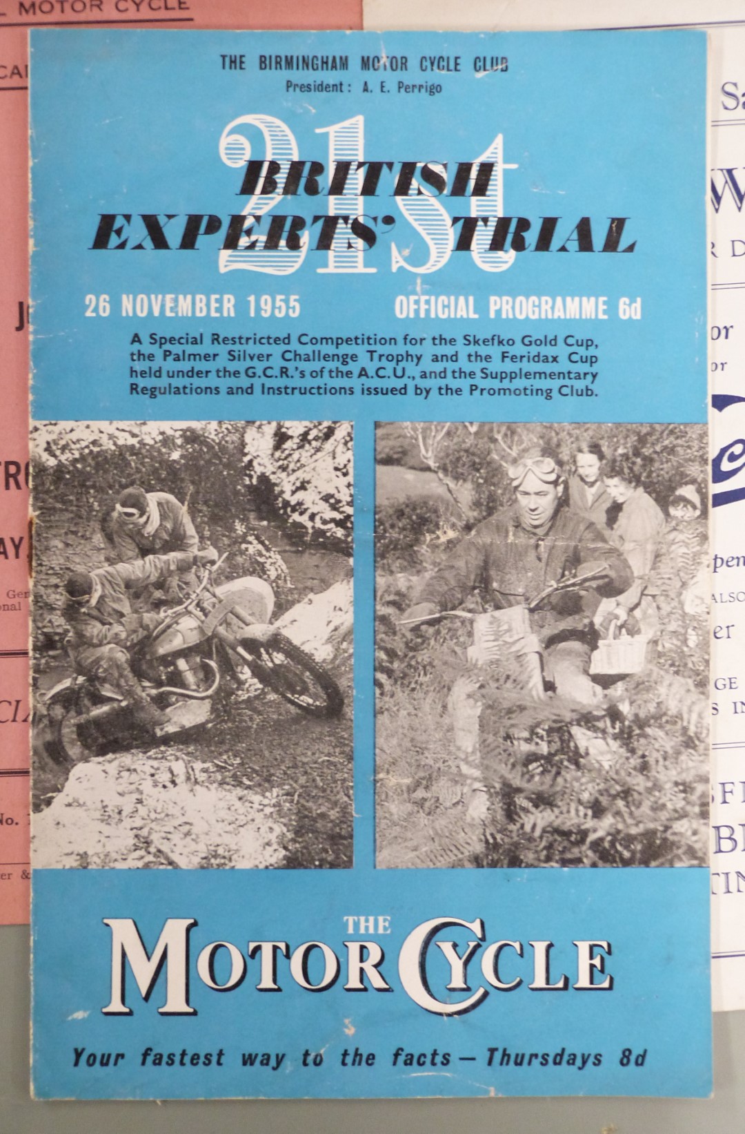 Stroud interest motorcycle trial ephemera and medals relating to R.W. Sutton, including silver - Image 3 of 4