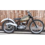 BSA Bantam rigid trials motorbike built by Lionel Wyer at Whitminster Garage who was a works rider