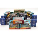 Twenty-nine Corgi diecast model vehicles including The XVII Commonwealth Games Manchester, nine