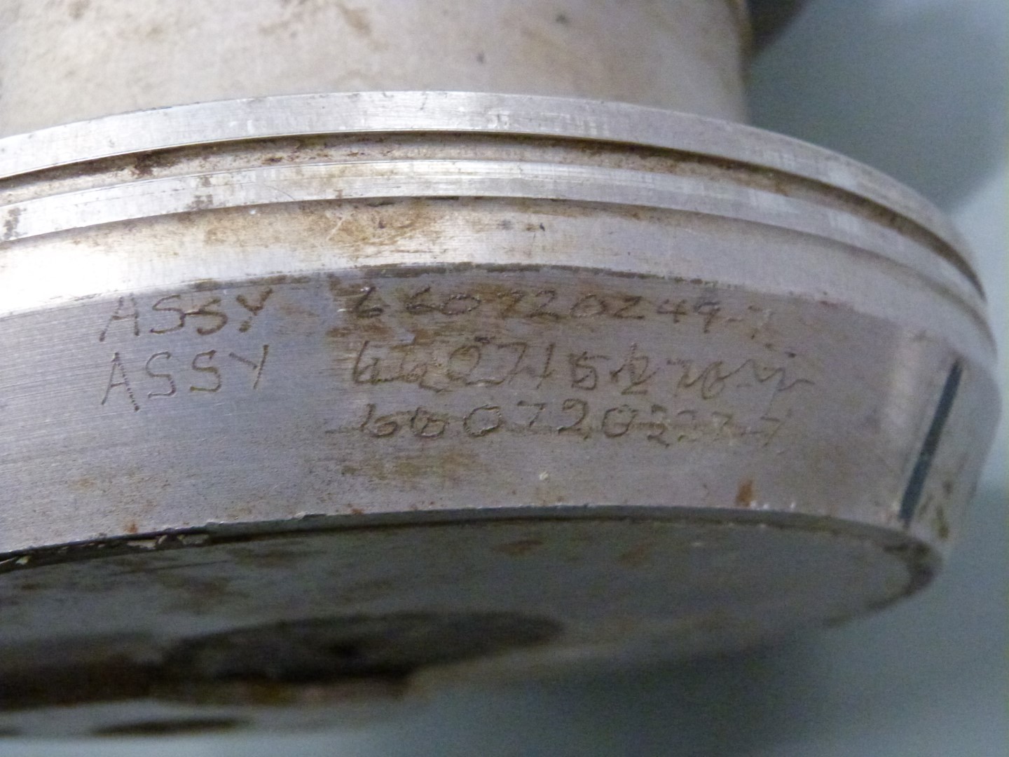 Single propeller blade dated 1993 to base, with Dowty label to blade, length 170cm, by repute ex - Image 7 of 9