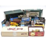 A collection of Corgi, Matchbox, Dinky Toys and similar diecast model vehicles including military