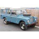 1972 Land Rover 109 Safari station wagon, 2.6 litre, 6 cylinder petrol with overdrive and free