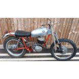 1961 DOT 250cc Villiers single cylinder two stroke motorbike, registration number XUF 72A, by repute