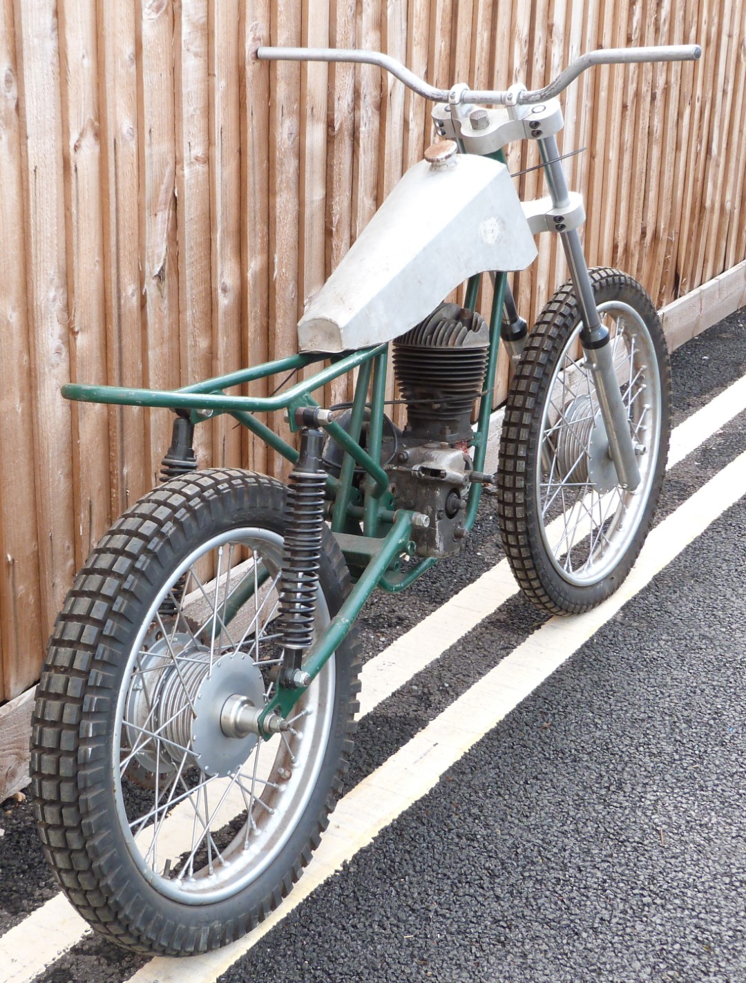 Classic trials bike, possibly Sprite, with Villiers two stroke single cylinder engine, no frame - Image 3 of 6