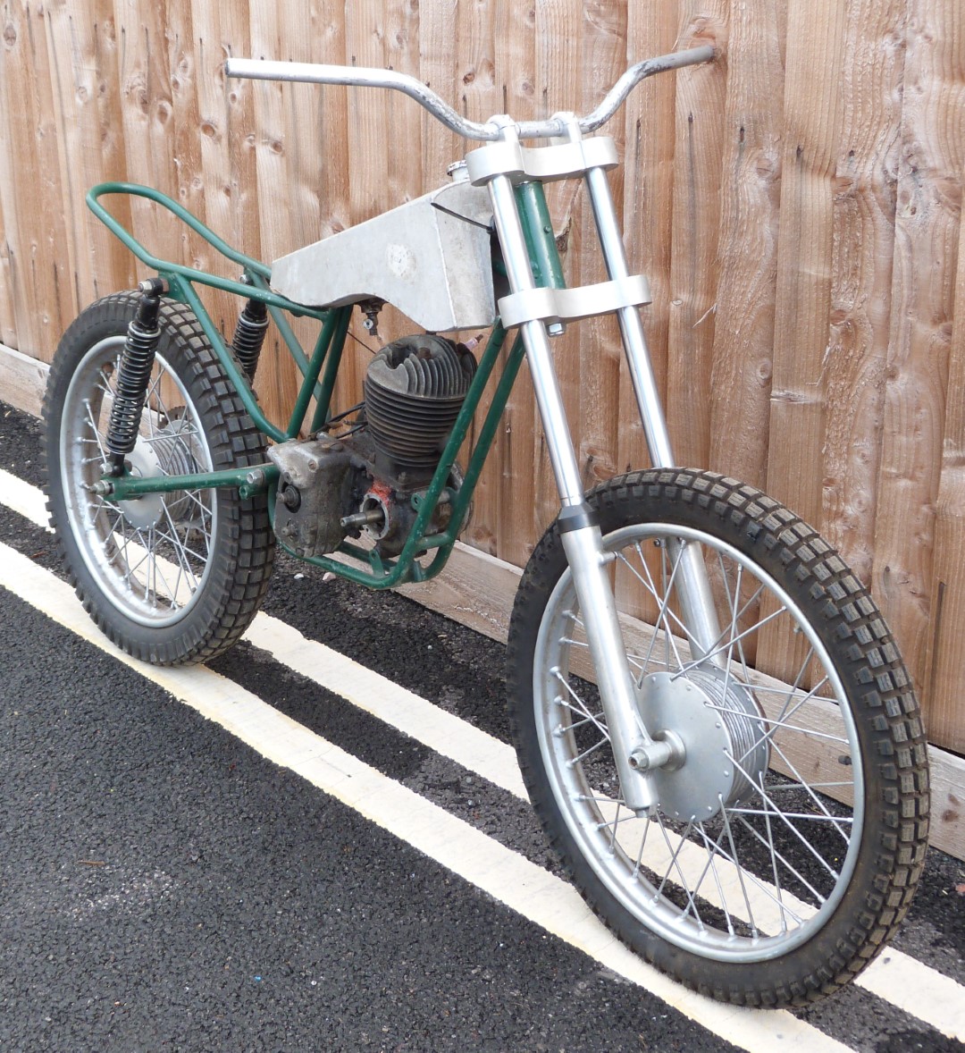 Classic trials bike, possibly Sprite, with Villiers two stroke single cylinder engine, no frame - Image 2 of 6