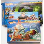 Three Hot Wheels playsets, Alien Attack, Octoblast and Sharkpark