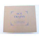 ACE Trains 0 gauge model railway Corridor Coach Set with three BR C/5 coaches, in original box.