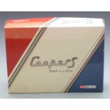 Corgi Cooper S End of an Era diecast model car set, cc99109, in original box.
