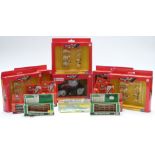 Fifteen Britains Farmyard 1:32 scale model vehicles, animal sets and accessories including Steyr