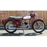 1958 BSA Bantam D5 175cc motorbike, age related registration number 428 XVF issued April 2019,