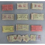 Approximately 10 Liverpool Overhead Railway tickets, including monthly and first class tickets