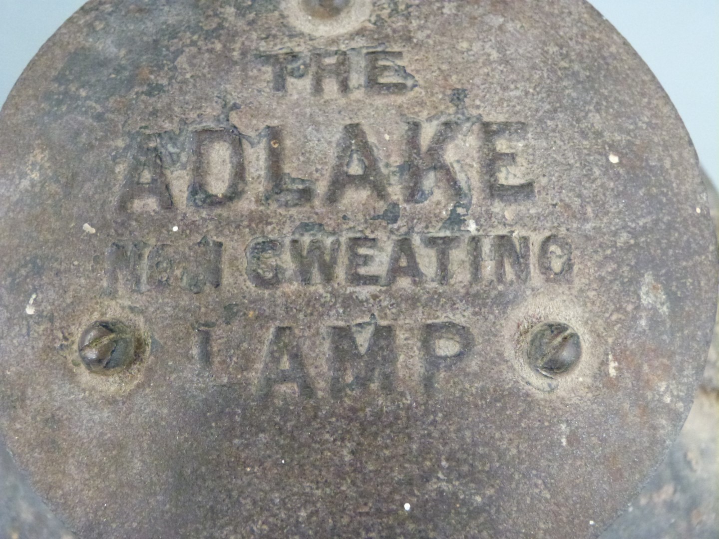 Adlake LMS railway lamp, height 48cm, the vendor restored and lived in Nailsworth railway station - Image 5 of 6