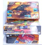 Three Action Man vehicles comprising Action Jet and Stealth Jet, Heligun and Street Racer, all in