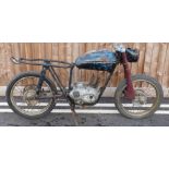 Cotton Double Gloucester Villiers twin cylinder two stroke engined motorbike, frame number 60560