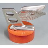 Bentley Winged B car mascot, height 9cm