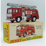 Dinky Toys diecast model Merryweather Marquis Fire Tender with operating water pump, metallic red