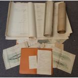 Maps, plans and paperwork relating to the London-Brighton motorway or Southern Motor Road, circa mid