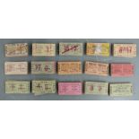Approximately 120 Liverpool Overhead Railway tickets, including first class and monthly return