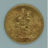 1913 George V gold full sovereign