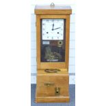 National Time Recorder Co. Ltd clocking in clock, St Mary Cray Kent to dial, 99cm tall